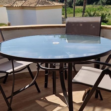 En Denia, Urbanizacion El Palmar Con Piscina, Toboganes Y Chiringuito Exterior foto